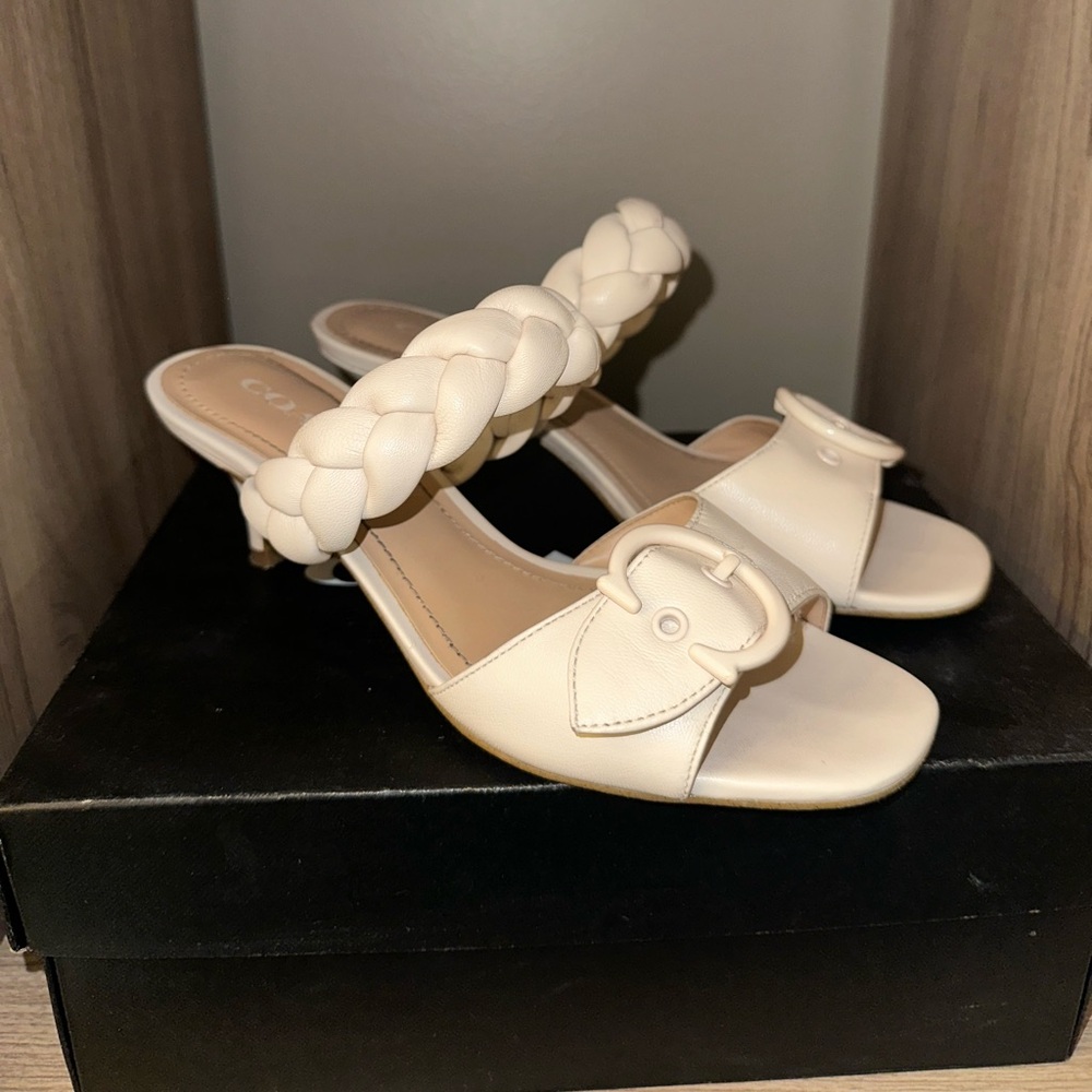 Coach Mollie Leather Sandals